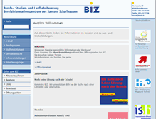Tablet Screenshot of biz-sh.ch